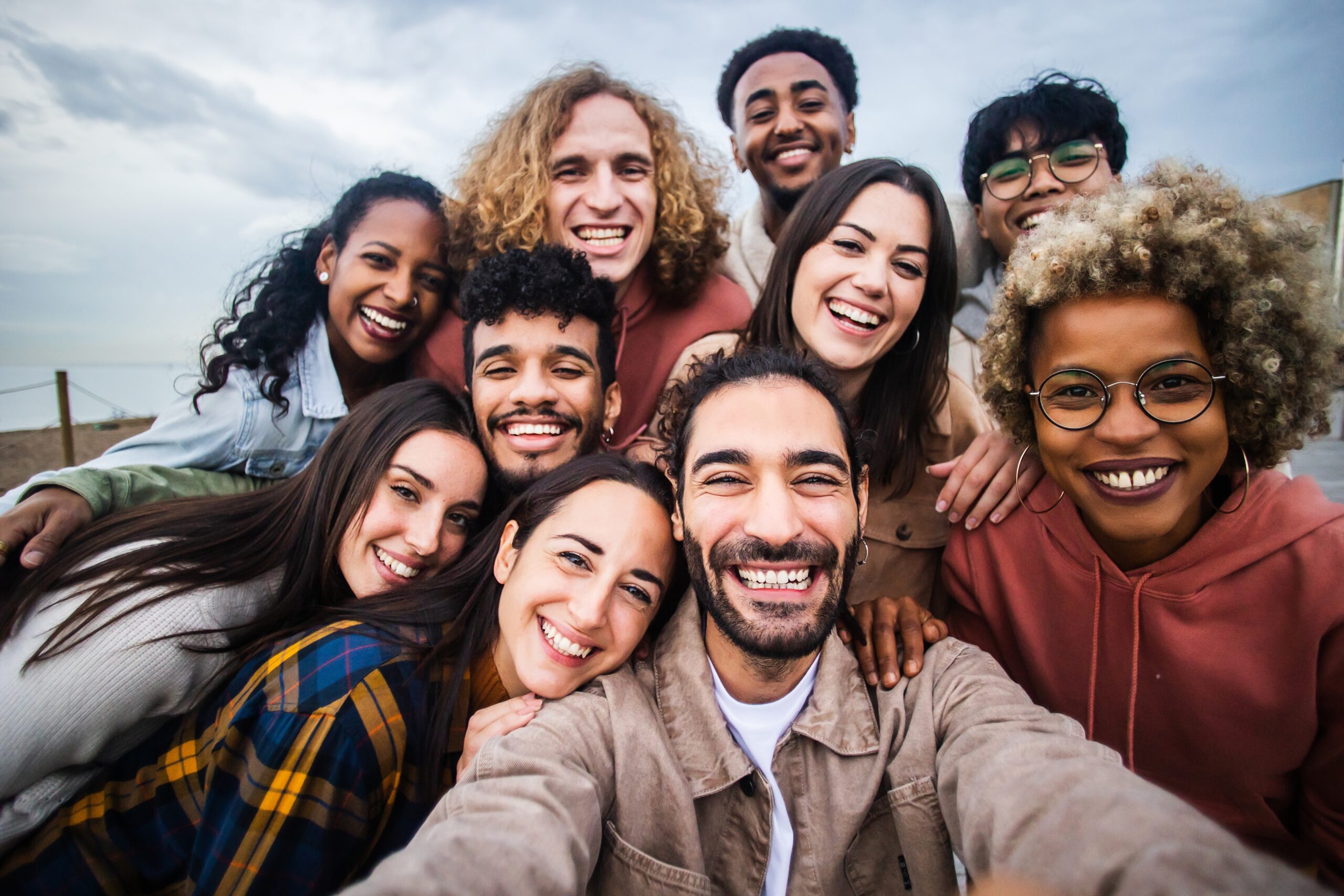 photo of multiple ethnicity  and hair types  for haircare product by Sate Haircare that stops hair loss